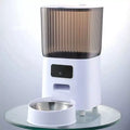 5L Smart Automatic Pet Feeder Single Stainless Steel Bowl Version White Housing