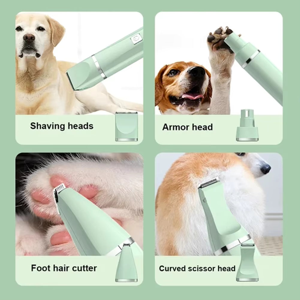 pet hair clipper with 3‑6‑9‑12mm guide combs dog cat grooming accessories display