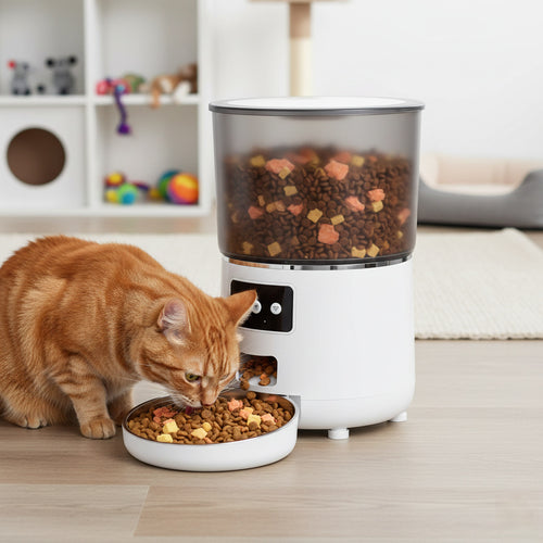 Never worry about pet hunger! This smart feeder dispenses food on schedule via app, prevents jams, and keeps meals fresh — ideal for cats/dogs when you’re away.